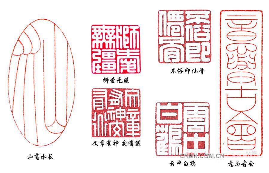 圖為:金屬篆刻作品。 w2