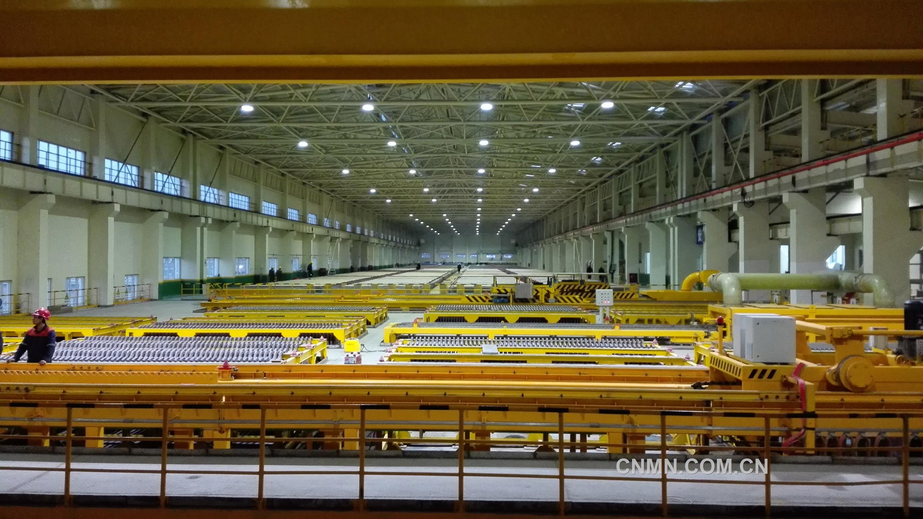 圖4：國投金城冶金濕法電解區域（含陽極泥）epc項目電解車間